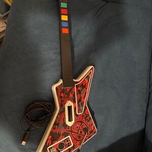 Wireless Guitar Controller for Video Games - Red Camo